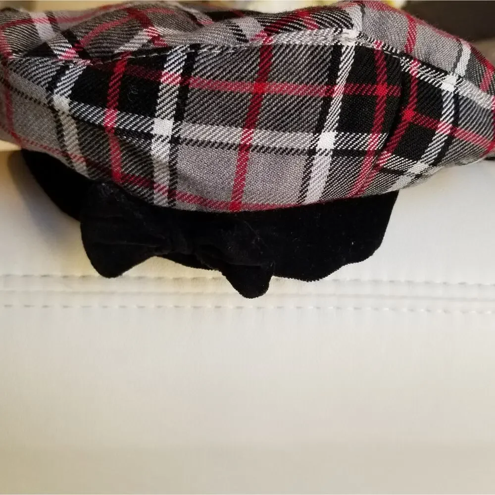 The Children's Place Velvet Plaid Dress &‎ Hat